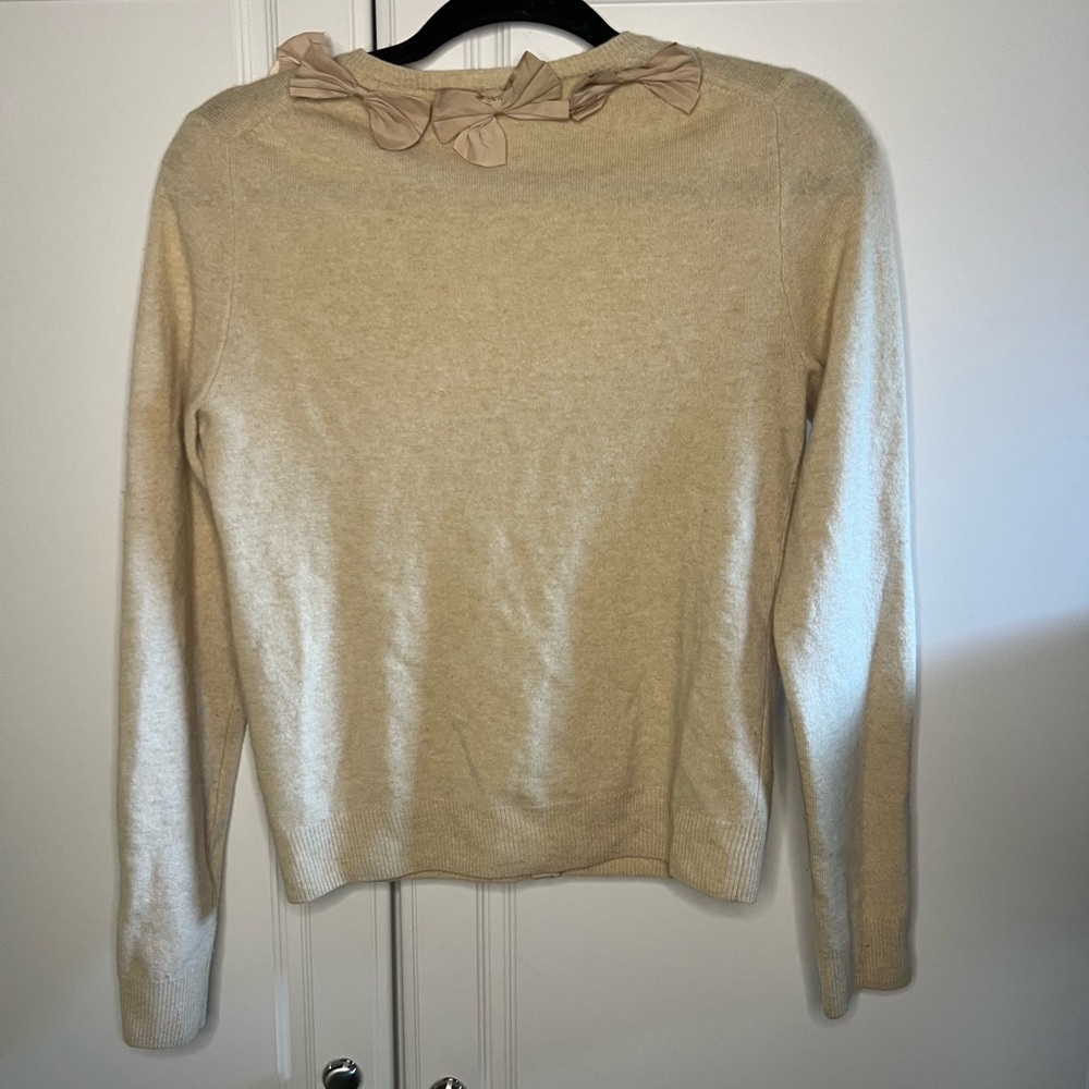 Y2K J. Crew Bow Wool Cashmere Cardigan - Picture 12 of 12